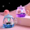 Popular en Douyin Decoraciones de Reloj de Arena Flotante de Dibujos Animados Marinos Calabaza Coche Creativo Pluma de Goteo de Aceite Inserto Juguete de Arena Movediza Líquida
