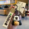 Pingente de Carro Fruta Banana Original Mini Boneco Chaveiro Pingente de Carro Pingente de Bolsa Desenho Animado Presente Criativo