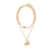 Collar Geométrico de Borlas Multicapa Transfronterizo Europeo y Americano Lujo Ligero Nicho Cadena de Clavícula Exagerada Moda Personalizada Collar de Alta Calidad