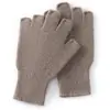 Nuevos Guantes de Cachemira Calientes de Invierno Anti-Frío para Mujer Casual Suaves Amigables con la Piel Versátiles de Punto Sin Dedos