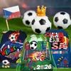 Wf113 Copa Mundial de Fútbol Fiesta Bolsa No Tejida Regalo Bolsa Promocional Decoración para Sesión de Fotos Almacenamiento Bolsa con Cordón