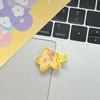 Bonito amarelo blush estrela-do-mar hairpin ins coração da menina lado clip bangs clip estilo japonês leite amarelo headwear para as mulheres