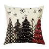 Cross-border Nova fronha de Natal linho impresso Home Sofa Almofada Car Headrest Office Pillow Case