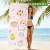 Atacado Transfronteiriço Duffy and Friends Stellalou Toalha de Praia Estampada Desenho Animado Toalha de Banho Infantil Toalha Absorvente de Secagem Rápida
