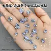 Pedras de strass em formato de ovo de pombo sem base, produto acabado, pedras de strass K9 brilhantes aplicadas à mão, acessórios coloridos ovais para arte de unhas