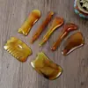 Set Masajeador Multifuncional de Resina para Gua Sha Facial, Acupresión, Drenaje de Meridianos y Uso en Salones de Belleza, Personalización Transfronteriza
