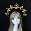 Kit de accesorios DIY bolsa de materiales para tocado baile de máscaras discoteca Corona exagerada hecha a mano Accesorios de corona caseros barrocos