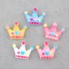 Corona pequeña diy accesorios de resina diy accesorios para el cabello de niños diy material para anillos de niños diy accesorios para funda de teléfono