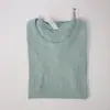 Ropa nueva de yoga alta elasticidad sin costuras ajustada para mujer camiseta deportiva de manga corta transpirable de punto alta elasticidad fitness camiseta corta
