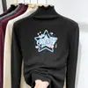 Ropa interior térmica para niñas Top con volantes para niños Se puede usar por fuera Elegante ropa interior de terciopelo alemán Ropa de otoño e invierno para niñas pequeñas