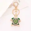 Explosiones Transfronterizas Llavero Creativo de Tortuga de Diamante Lindo Colgante de Animal Tortuga Pequeña Colorida para Bolsa Accesorios de Coche