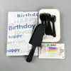 Bolsa de Carta Pastel de Cumpleaños Vajilla Cuchillo y Tenedor Desechables Plato Plato Vela de Cumpleaños Postre de Fiesta Tenedor de Cuchara para Pastel