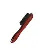 Novo Pincel para Cabelo Quebrado Esculpido Transfronteiriço Pincel de Limpeza de Barba Pincel para Cabelo Oleoso Retrô Masculino Pincel para Cabelo Quebrado de Madeira Sólida