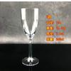 Copa de vino acrílica, copa de champán, copa de vino europea de plástico transparente, copa de brandy creativa para bar.