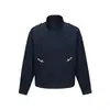 Jaqueta Casual Versátil com Gola Alta para Homens, Marca Rumeng de Moda de Rua Estilo Japonês, Casaco de Trabalho com Fecho de Avião, Silhueta Solta, Outono