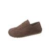 Zapatos Birkenstock Retro para Mujer Otoño e Invierno 2025 Nuevos Planos de Moda Versátiles Casuales Zapatos de Entrenamiento Alemanes con Cordones Suela Suave Zapatos Individuales
