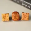 Amuleto de la Fortuna de Sándalo Dorado Pulsera Tejida a Mano para DIY Accesorios de Cuentas de Oración Budista