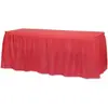 Falda de Mesa Rectangular Desechable Plástico PE Impermeable al Aceite Mantel Decoración Fiesta Boda Recepción Fiesta de Cumpleaños Suministros