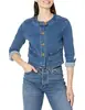 Fábrica de Origem ODM de Lote Pequeno Jaqueta Jeans Feminina Jaqueta Jeans Feminina Fábrica Personalizada Personalização