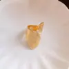 Anillo Abierto con Patrón Geométrico Irregular Retorcido Transfronterizo Europeo y Americano Diseño de Nicho Anillo para Dedo Índice Joyería de Moda para Mujeres