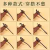 2026 Nuevo Modelo Horquilla de Ébano Negro Horquilla Lisa para Vestido Hanfu Accesorios para el Cabello Estilo Antiguo Horquilla de Madera Horquilla para Recogido Nuevo Estilo Chino Horquilla