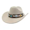 Aliexpress Amazon Sombrero de Vaquero de Gamuza Suave para Hombre y Mujer Ala Ancha Bombín Sombrero de Jazz Sombrero de Caballero Yzdjp047