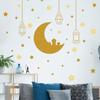 Nuevo FX-D350 Festival de Medio Oriente Luna Dorada Estrellas Castillo Lámpara de Araña Colgante Hogar Pared Decorativa Calcomanía de Pared