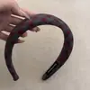 Diadema de Cuadros Grises Estilo Coreano Retro Otoño e Invierno Corona Alta Diadema Simple Nuevo Accesorio para el Cabello de Alta Gama para Salidas Diarias