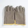 Guantes Especiales para Soldador, Guantes de Soldadura de Cuero de Vaca Tipo Conductor, Resistentes al Desgaste, Resistentes a Altas Temperaturas, Guantes Cortos de Cuero Completo para Protección Laboral, Venta al por Mayor por Fabricante