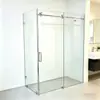 Cabina de ducha corredera sin marco en forma de L, mampara de cristal templado, separación de zona seca y húmeda en el baño, venta al por mayor de fábrica, personalizable