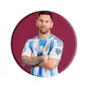 Estrela da Copa do Mundo Ronaldo Messi Acessórios de Futebol Broche Emblema