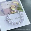 Pulsera de cristal blanco natural, diseño original, moderna, exquisita y que irradia una sensación de alta gama; pulsera de cristal para mujer, diseño único, venta al por mayor desde el fabricante