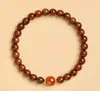 Pulsera de Madera Natural Hainan Huanghuali con Cuentas de la Fortuna, Artículo Cultural de Madera, Pulsera con Mantra de Seis Caracteres, Venta al por Mayor para Atracciones Turísticas