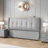 Respaldo de Madera Maciza Acolchado Suave para Cabecera 2025 Nuevo Estilo Moderno Simple Accesible Lujo De Pie Panel Trasero Ultradelgado Pieza Única Compra Individual