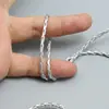 Cuerda de Piel Sintética Plateada Cadena de Metal Bolso Tejido a Mano Cierre de Cordón Hebilla de Resorte Mariposa Accesorios para Bolsos