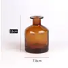 Garrafa de Aromaterapia Preta Fosca Barriga Grande Difusor de Varetas de Aromaterapia Garrafa Vazia Fashionável Sem Chama Garrafa de Aromaterapia 100ml Garrafa Vazia Transfronteiriça