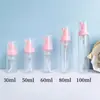 30 Dentes Garrafa Transparente Mousse para Pet 30ml 100ml Garrafa Espumante para Limpeza Facial Garrafa de Espuma para Shampoo Pronta para Venda