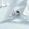 Diseño de Nicho de Flor Colorida Nebulosa Estilo Ins Encaje de Iris Cruz Titanio Aleación Varilla Joyería para Piercing de Cartílago Auricular