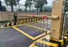 Barrera de estacionamiento con poste octagonal, Barrera de control de acceso comunitario, Barrera de seguridad de aleación de aluminio, Barra de valla telescópica