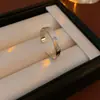 Anel Aberto Estrela de Zircônia Escovado Simples Versátil Fashion Anel para Dedo Indicador Joias de Alto Padrão Retro Temperamento Venda por Atacado