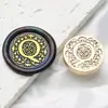 Sello de Cera con Sello de Cabeza Serie de Letras Barrocas 2.5cm Cabeza de Cobre 26 Letras Inglesas para Sello de Sellado de Diario