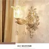 Luminária de Parede de Cristal Estilo Europeu para Quarto, Cabeceira, Sala de Estar, Corredor, Cabeça Única ou Dupla Vela Decorativa Parede LED