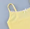 2026 Lançamento Transfronteiriço Novo Produto Renda de Laço Tricotado Suspensório Camisola Curta Pijama para Mulheres Verão Europeu e Americano Roupa de Casa