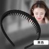 Accesorios para el cabello de tela sencilla de estilo coreano para mujer, banda para el cabello de moda con dientes fijos y rotos, horquilla para el cabello, tocado