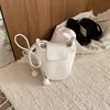 Verão 2026 Novo Estilo Simples e Fashionável Bolsa de Ombro Transversal Grande Capacidade para o Dia a Dia Design de Nicho Coreano Bolsa Abóbora