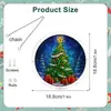 PT-TYU301 Rompecabezas de Árbol de Navidad Transfronterizo Letrero Acrílico Atmósfera Navideña Adorno Colgante para Ventana