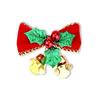 Pingente de Sino com Laço de Natal Natal com Sino Decoração de Guirlanda de Árvore de Natal 2026 Decorações de Natal
