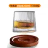 Copo de Whisky Rotativo Luminoso, Copo para Alívio de Estresse, Taça de Vinho de Vidro Transparente, Copo de Cerveja Doméstico