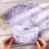Conjunto de papel de carta simples e romântico, bênção criativa e presente comemorativo, carta com mensagem manuscrita, cartão de felicitações de papelaria de alta estética