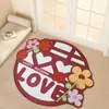 Alfombra Roja Festiva para Bodas Habitación de Boda Cachemira Artificial Engrosada Alfombrilla Resistente a la Suciedad Antideslizante Felpudo para Puerta Alfombrilla de Suelo Manta para Mesita de Noche de Dormitorio